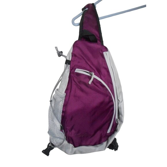 Eddie Bauer purple grey Ripstop Sling Backpack - Picture 1 of 4
